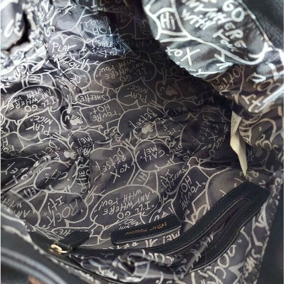 Betsey Johnson Faux Leather Bow Shoulder Bag - Picture 6 of 8